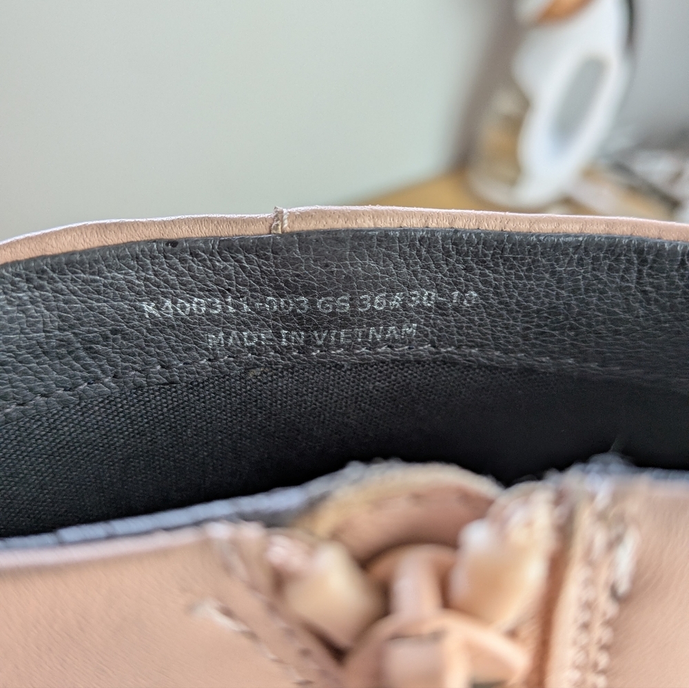 CAMPER Ankle Leather Boots Katie Light Pink Color Size 36 = 6 US Side Zippers - Picture 12 of 13